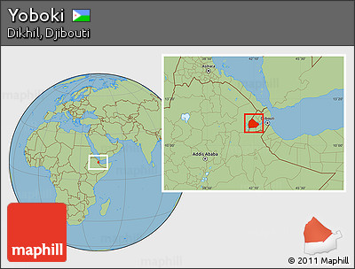 Savanna Style Location Map of Yoboki
