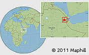 Savanna Style Location Map of Yoboki