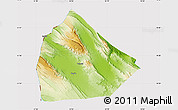 Physical Map of Yoboki, cropped outside