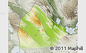 Physical Map of Yoboki, semi-desaturated