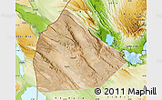 Satellite Map of Yoboki, physical outside