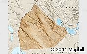 Satellite Map of Yoboki, shaded relief outside
