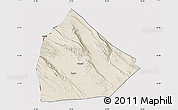 Shaded Relief Map of Yoboki, cropped outside