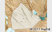 Shaded Relief Map of Yoboki, satellite outside