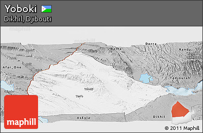 Gray Panoramic Map of Yoboki