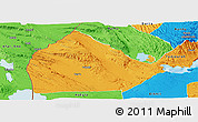 Political Panoramic Map of Yoboki