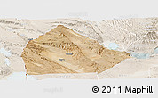 Satellite Panoramic Map of Yoboki, lighten