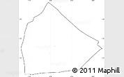 Blank Simple Map of Yoboki, cropped outside, no labels