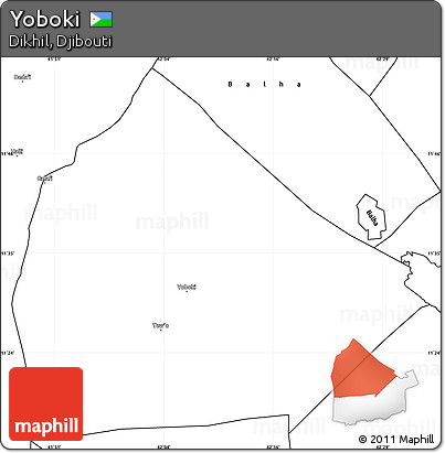 Blank Simple Map of Yoboki