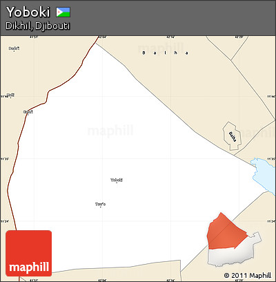 Classic Style Simple Map of Yoboki