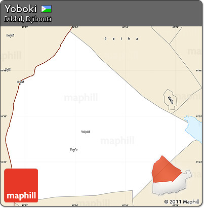 Classic Style Simple Map of Yoboki