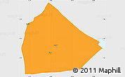 Political Simple Map of Yoboki, single color outside