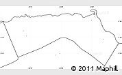 Blank Simple Map of Djibouti, no labels