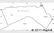 Blank Simple Map of Djibouti