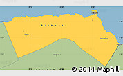 Savanna Style Simple Map of Djibouti