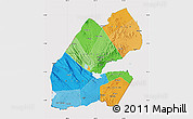 Political Map of Djibouti, cropped outside