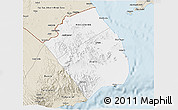 Classic Style 3D Map of Obock