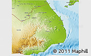 Physical 3D Map of Obock