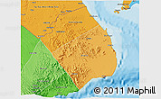 Political Shades 3D Map of Obock