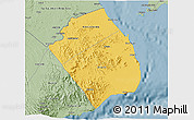 Savanna Style 3D Map of Obock