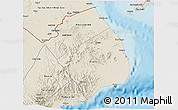 Shaded Relief 3D Map of Obock