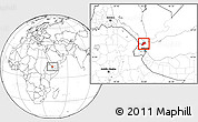 Blank Location Map of Alaili Dadda