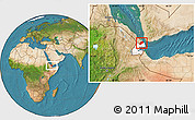 Satellite Location Map of Alaili Dadda, highlighted country