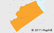 Political Simple Map of Alaili Dadda, single color outside