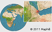 Satellite Location Map of Obock