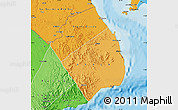 Political Shades Map of Obock