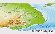 Physical Panoramic Map of Obock