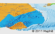 Political Panoramic Map of Obock