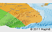 Political Shades Panoramic Map of Obock