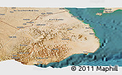 Satellite Panoramic Map of Obock