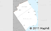 Gray Simple Map of Obock
