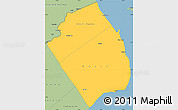 Savanna Style Simple Map of Obock