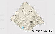 Shaded Relief 3D Map of Tadjourah, cropped outside