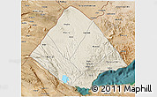 Shaded Relief 3D Map of Tadjourah, satellite outside