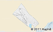 Classic Style 3D Map of Balha, single color outside