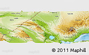 Physical Panoramic Map of Balha