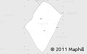 Silver Style Simple Map of Dorra