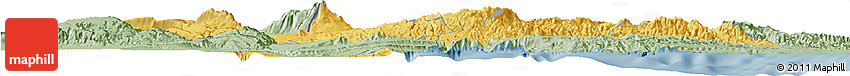 Savanna Style Horizon Map of Tadjourah