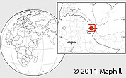 Blank Location Map of Tadjourah