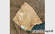 Satellite Map of Tadjourah, darken