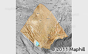 Satellite Map of Tadjourah, desaturated