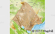 Satellite Map of Tadjourah, physical outside