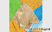 Satellite Map of Tadjourah, political outside