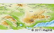 Physical Panoramic Map of Tadjourah