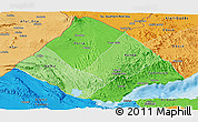 Political Shades Panoramic Map of Tadjourah