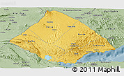 Savanna Style Panoramic Map of Tadjourah